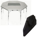 Large Octagonal Folding Table w/Drop-Down Center Section